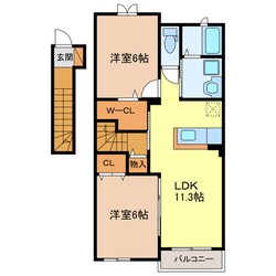 ベル　シャトーの物件間取画像